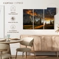 thumbnail image 5 of Elephant Stock Sierra Nevada Wall Art - Horizontal Multi Panel Canvas - 3 Pieceliving Room Wall Decor - Photography Nature Multi Panel - Brown And Gray Decor - 45" x 28", 5 of 8