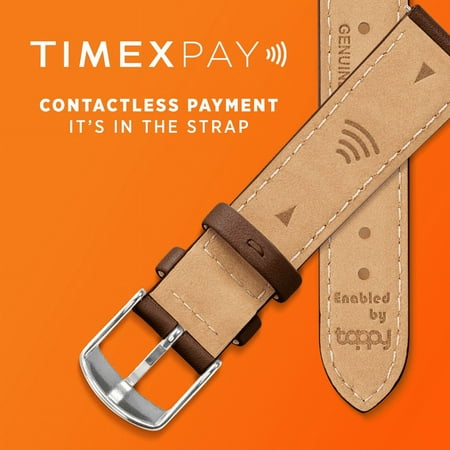Timex - Women's Easy Reader 38mm Color Pop with Pay - Brown/Gold/Timex Pay