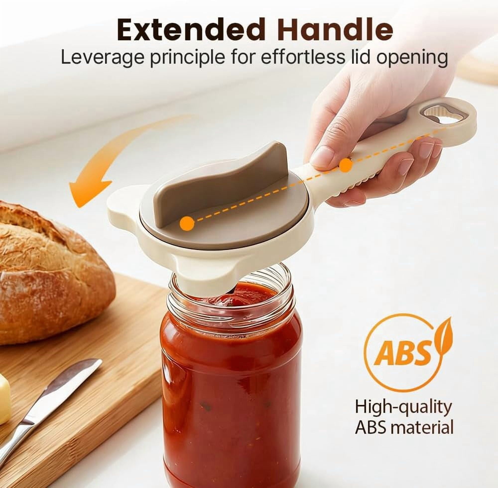 Wrongduck 2026 New 4 in 1 Jar Opener Adjustable Stainless Steel Lid Remover Multi Function Bottle Opener for Jars Bottles Cans