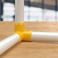 thumbnail image 7 of FORMUFIT 1” 3-Way Elbow Furniture Grade PVC Pipe Fittings, (1-5/16" Actual Socket ID), Yellow, 4-Pack, 7 of 7