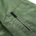 thumbnail image 6 of USNSM Mens Plus Size Jacket Casual Lightweight Windbreaker Coat Solid Color Long Sleeved Lapel Zipper Pocket Outdoor Work Jacket Green XXXXXL, 6 of 8