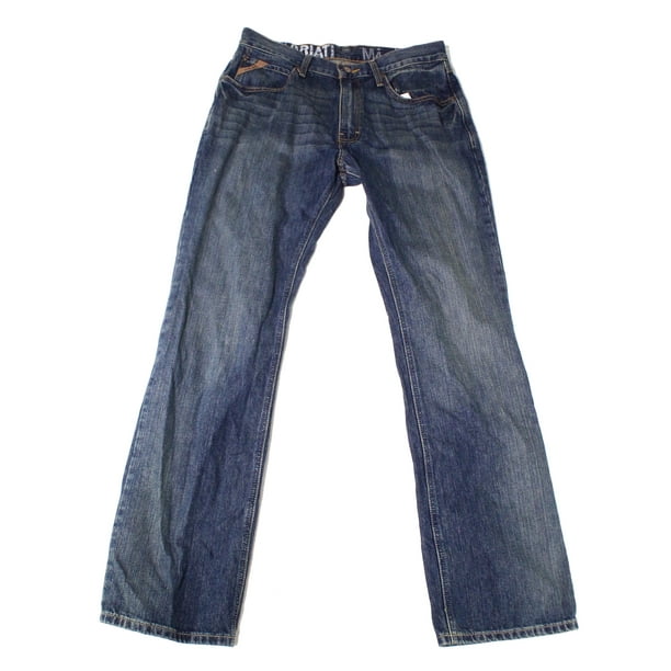Ariat - Ariat NEW Blue Mens Size 32x34 Classic Straight Leg Button ...