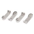 thumbnail image 5 of Uxcell 0.63" Pipe Dia Metal Wardrobe Clothes Lever Bracket, 4 Pack, 5 of 5
