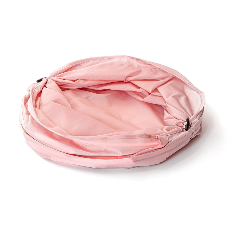 Mainstays Pop-Up Spiral Laundry Hamper, Pink photo 8