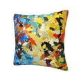 thumbnail image 2 of YFYANG Square Decorative Throw Pillow Case (Without Pillow Insert), Watercolor Graffiti Patterns Bedroom Sofa Car Cushion Cover, 22"x22", 2 of 9
