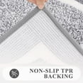 thumbnail image 4 of Findosom 4pcs Bathroom Rugs Set with U-Shaped Mat, Non Slip, Quick Drying, Ultra Soft and Water Absorbent Bath Rug Mat Carpet Machine Washable 18"x26"+20"x32"+U 20"x24"+19"x21" Light Gray, 4 of 8