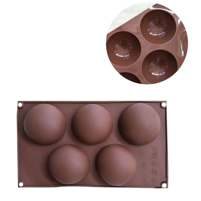 sweethay Molde de medio En forma de bola para tarta, molde de silicona para Fondant de Chocolate para repostería, bandeja para hornear DIY para Herramientas y accesorios para hornear