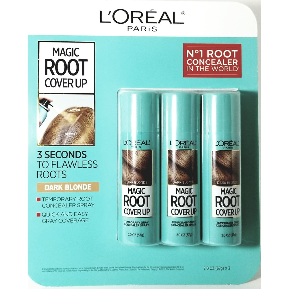 Pack of 3 Loreal Paris Magic Root Coverup. 3 Seconds to Flawless Root