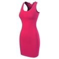 thumbnail image 7 of MixMatchy Women's Fitted Sleeveless Sexy Bodycon Round Neck Mini Dress, 7 of 7