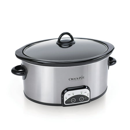 Crock-Pot 7-Quart Smart-Pot Slow Cooker, Brushed Stainless