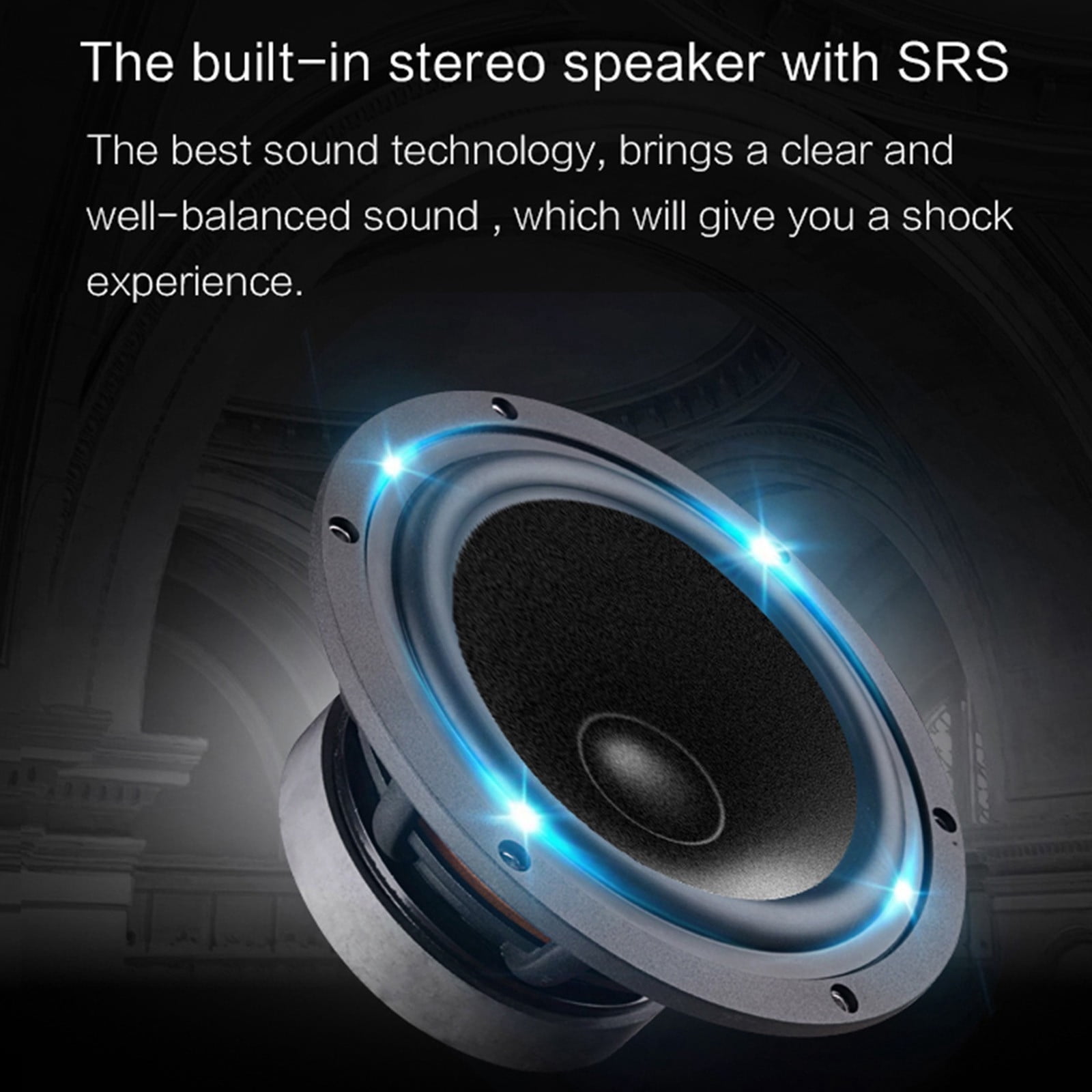 Nkmbld Smart Projector with WiFi and Bluetooth, Support Movie Projector 1080P HD, Auto Keystone Correction,Compatible with TV Stick, HDMI, USB, Smartphone, Laptop