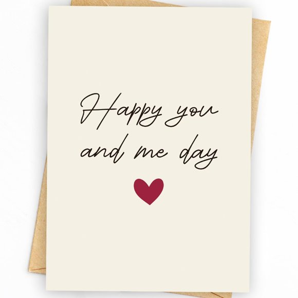 Tarjeta de aniversario WowbeFun, divertido regalo para el día de San Valentín, 5 x 7 pulgadas