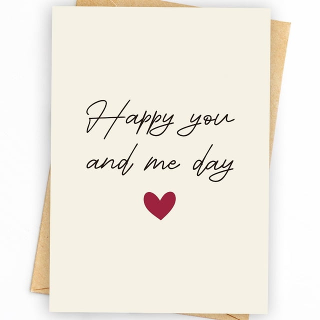 Tarjeta de aniversario WowbeFun, divertido regalo para el día de San Valentín, 5 x 7 pulgadas