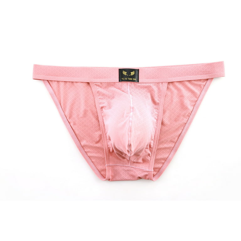 Aayomet Underpants For Men Men's Boxer Briefs Underwear Dual Pouch Quick  Dry Polyamide Sports Underwear,Pink XXL