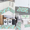 thumbnail image 5 of Pioneer Flower Floral Print Pattern Kitchen Rugs Sets Of 2, Anti Fatigue Non Slip Washable Floor Mats for Kitchen Sink Laundry, 17X30 Inch + 17X47 Inch, 5 of 6