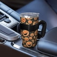 thumbnail image 5 of 40oz Tumbler,Halloween Jack Lanterns Galore Pattern Insulated Tumblers with Removable Handle,Stainless Steel Double Vacuum Coffee Tumbler Cup with Straw for Home,Office,Travel,Party, 5 of 5