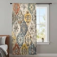 thumbnail image 4 of Vintage Boho Sheer Curtains 72 Inches Long, Chic Farmhouse Neutral Morocco Geometric Light Filering Curtains, Breathable Simi Curtain Privacy Drapes for Living Room Bedroom Window Treatment, 4 of 9