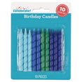 thumbnail image 3 of Way To Celebrate Blue and Green Spiral Birthday Candles, 10 Count, 3 of 7