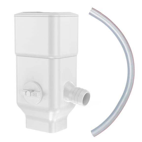 SMAVISION Downspout Diverter Fits for 3”x 4” and 2”x3”Downspout, Rainwater Collection System with Adjustable Valve, Diverts Water into Rain Barrel