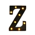 thumbnail image 1 of Letrero con alfabeto iluminado, lámpara con letras de marquesina, letras de marquesina iluminadas en negro para decoración de pared de noche de Z 587 x 858 x 157 pulgadas, 1 of 8
