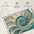thumbnail image 6 of Elephant Stock Inside A Nautilus Shell Wall Art - Horizontal Canvas Wall Art - Living Room Wall Decor - Animal Canvas - Gray And Blue Decor - 12" x 8", 6 of 8