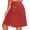 Red, variant on Womens Knee Length Skort, High Waist A-Line Casual with Pockets Tennis Golf Workout Skort Red XL
