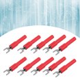 thumbnail image 4 of Fork Wire Connector, Reliable Spade Plug U Type High Strength Rugged Lightweight  For Multimeter Red, 4 of 8