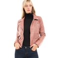 thumbnail image 7 of Made by Olivia Women's Long Sleeve Zipper Closure Moto Biker Faux Leather Jacket, 7 of 7