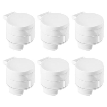 

6pcs Food Sealing Clips Portable Practical Sealing Clamps for Home (White)