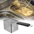 thumbnail image 4 of Fry Baskets Stainless Steel Fryer Basket Strainer Food Presentation Cooking Tool, 4 of 8