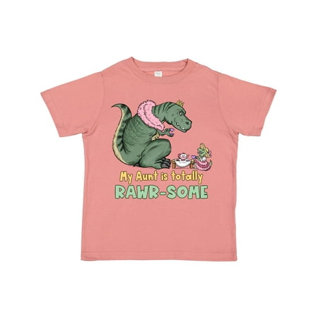 

Inktastic My Aunt is Totally Rawr-Some Tea Rex Party Gift Toddler Boy or Toddler Girl T-Shirt
