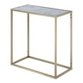 thumbnail image 3 of Pemberly Row Table d'Appoint en Faux Marbre avec Cadre en Métal Doré, 3 of 4