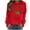 Red, variant on Diufon Shamrock Graphic Sweatshirts for Women Long Sleeve St. Patrick's Day Shirts Trendy Crewneck Tops