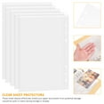 thumbnail image 3 of Minkissy 50pcs Card Sleeves Binder Sheets Transparent Waterproof for School Use General Users, 3 of 8