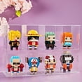 thumbnail image 4 of Figura de Anime ONE PIECE, modelo BrickHeadz, bloques de construcción, dibujos animados, Luffy, Nami, Zoro, Sanji, Chopper, Hancock, juego de muñecos de juguete, regalos, 4 of 5