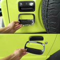 thumbnail image 5 of Carcasa de manija de puerta Cubierta de decoración de manija de puerta exterior Abs Carbon Fiber Grain For --jimny 2019 2020 2, 5 of 5