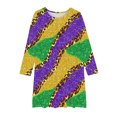 thumbnail image 2 of LOVZFMLL Robe Sans Manches Extensible Ligne A Robe de Récital Scolaire Patineuse Manches Courtes Col Rond, 2 of 4