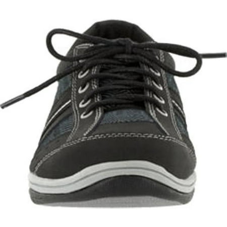 - Easy Street Womens Emma Leather Herringbone Fashion Sneakers