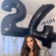 thumbnail image 2 of Globos de aluminio con número negro para fiesta de cumpleaños de adultos, decoraciones de 32 pulgadas para fiesta de bebé, suministros de Globos de aire, 2 of 7