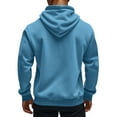 thumbnail image 4 of LNZGNM Zip Up Hoodie Men Cargo Tactical Hoodie Big and Tall Winter Hoodie Casual Lightweight Hooded Sweatshirt Men Athletic Outfits with Pockets, Light Blue M, 4 of 9