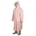 thumbnail image 1 of Chaqueta impermeable con capucha, cortavientos, impermeable, ligera, de EVA. XL Rosa, 1 of 9