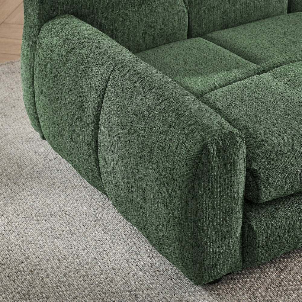 ZephyPaws 51" Durable Linen Dog Sofa for Oversized Pets, Comfortable Couch Bed with Armrests, Backrest and Stable Low-Leg Design, Green