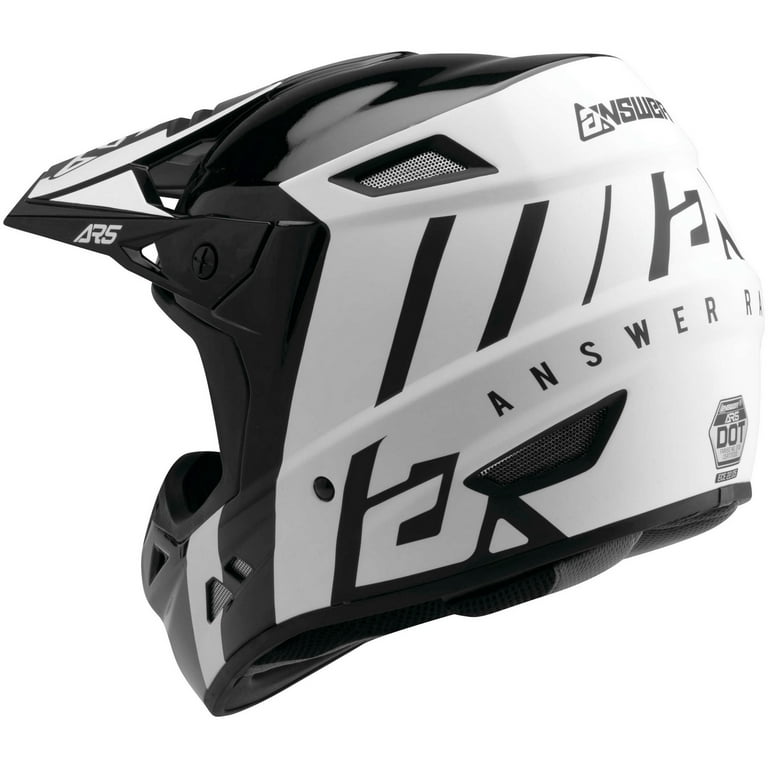 Answer AR5 Crypto MIPS MX Offroad Helmet Black White XXL Walmart