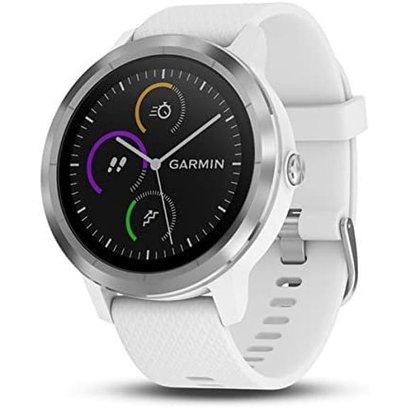 Garmin vívoactive 3 GPS Smartwatch - White & Stainless