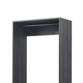 thumbnail image 3 of Benjara Dee Modular Closet System- 1 Metal Hanging Rod & 2 Drawer- Black Finish, 3 of 6