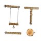 thumbnail image 2 of Jaula para loros, percha colgante, 4 piezas, de madera, resistente, fácil de instalar, palo para masticar, juguete para pájaros, percha para agapornis, 2 of 8
