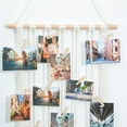 thumbnail image 6 of 2Pcs Hanging Photo Display boho bedroom decor teenage girl room decor Birthday Gifts for Grandma gift for mom Grandma's Gifts Photo Holder with 10 Wood Clips, 6 of 6