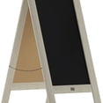 thumbnail image 6 of 40x20 Solid Wood A-Frame Sign White Double-Sided Magnetic Board, Chalkboard Menu Board, for Restaurants, Cafés, Weddings - Heavy Duty Hinges, 6 of 6