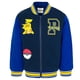 thumbnail image 1 of Chaqueta bomber Pokémon Pikachu para niños de 14 a 16 años, color azul marino, 1 of 7