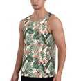 thumbnail image 2 of Xecao Palm Trees and Tropical Men's Tank Top Workout Quick Dry Sleeveless Gym Jogging Muscle Shirts Summer Swim Beach Tops, 2 of 9